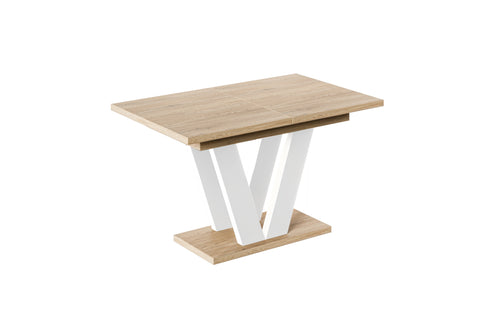 Ausziehbarer Esstisch "Lara White" 130-210cm (Eiche Cremona) von Endo-Möbel bei coso-home