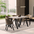 Ausziehbarer Esstisch "Lungo" 130-405cm (Kaschmir Beige) von Endo-Möbel bei coso-home