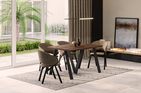 Ausziehbarer Esstisch "Lungo" 130-405cm (Eiche Stirling) von Endo-Möbel bei coso-home