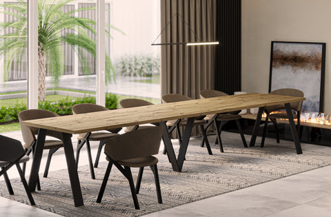 Endo-Möbel ausziehbarer Esstisch Lungo (Eiche Artisan) – coso-home