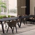 Ausziehbarer Esstisch "Lungo" 130-405cm (Beton Dunkel) von Endo-Möbel bei coso-home
