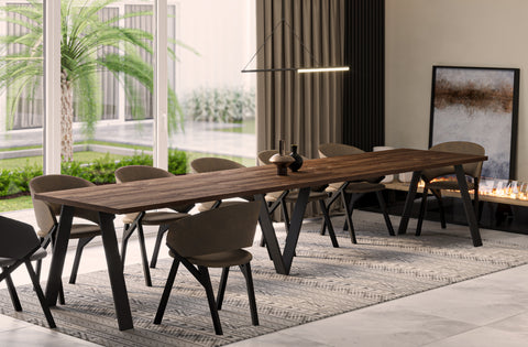 Ausziehbarer Esstisch "Lungo" 130-405cm (Eiche Stirling) von Endo-Möbel bei coso-home