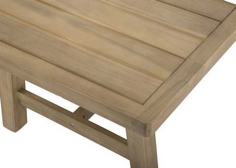 Furrore Marigold 8+1 Garten-Essgruppe aus Akazienholz Beige Handgeflochten 230x100cm