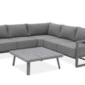 furrore Gartenlounge-Set "STELVIO CAFFE" Ecklounge Aluminium Rope - Anthrazit von furrore bei coso-home