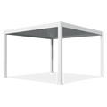 Gutroof Pergola Deluxe Pro Automatic 4x4 m LED Weiß Aluminium Terrassenüberdachung