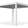 Gutroof Deluxe Pro Automatic Pergola 4x4m mit LED-Beleuchtung in Weiß – Aluminium Terrassenüberdachung