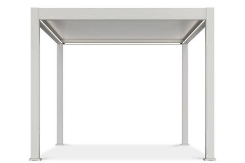 Gutroof Elektrische Pergola DELUXE PRO AUTOMATIC 3x4m Weiß mit LED-Beleuchtung