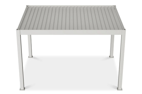 Gutroof Elektrische Pergola DELUXE PRO AUTOMATIC 3x4m Weiß mit LED-Beleuchtung