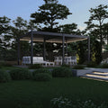 Gutroof Pergola "Deluxe Automatic" 3,6x5,3m - elektrisch, LED, Anthrazit von Gutroof bei coso-home