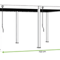 Gutroof Pergola "Deluxe" 3,6x7,2m - manuell, Aluminium, Weiß von Gutroof bei coso-home