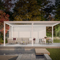 Gutroof Pergola "Deluxe Automatic" 3,6x6m - elektrisch, LED, Weiß von Gutroof bei coso-home