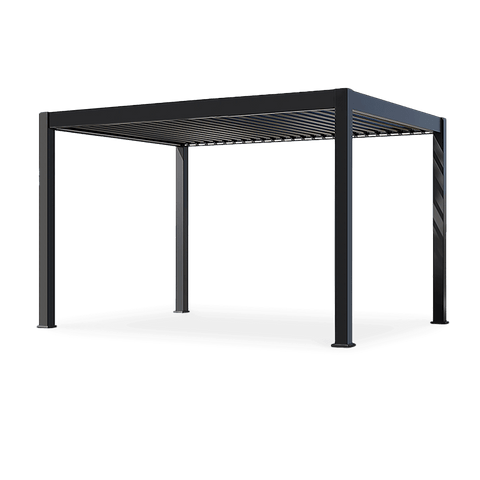 Gutroof Deluxe Pro Automatic 3x4m Elektrische Pergola mit LED-Beleuchtung Anthrazit