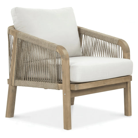 FURRORE MARIGOLD Caffe Lounge-Set – 5-Sitzer Gartenmöbel aus Akazienholz in Beige