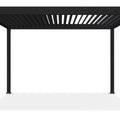 Gutroof Pergola Deluxe 3,6 x 4 m Anthrazit - Aluminium Terrassenüberdachung mit Lamellendach