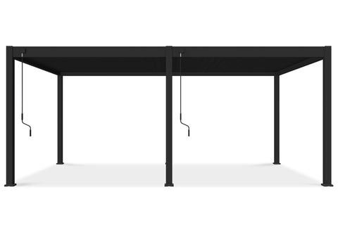 Gutroof Pergola "Deluxe" 3,6x6m - manuell, Aluminium, Anthrazit von Gutroof bei coso-home