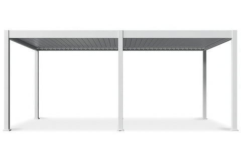 Gutroof Pergola "Deluxe Automatic" 3,6x6m - elektrisch, LED, Weiß von Gutroof bei coso-home