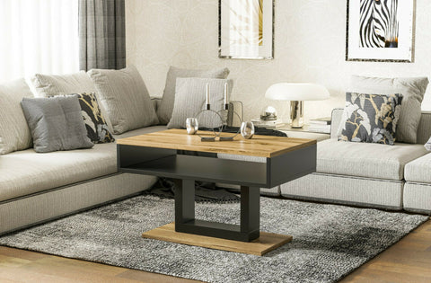 Couchtisch "Tilo" 100cm (Eiche Wotan) von Endo-Möbel bei coso-home