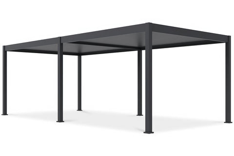 Gutroof Pergola "Deluxe Automatic" 3,6x7,2m - elektrisch, Aluminium, Anthrazit von Gutroof bei coso-home
