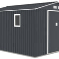 Hardmaister Gerätehaus Hudson 277x319 cm Anthrazit - Metall Geräteschuppen 8.25 m²