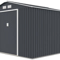 Hardmaister Metall-Gerätehaus Hudson 277 x 255 cm Anthrazit - Satteldach Gartenhaus