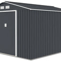 Hardmaister Gerätehaus Hudson 277x319 cm Anthrazit - Metall Geräteschuppen 8.25 m²