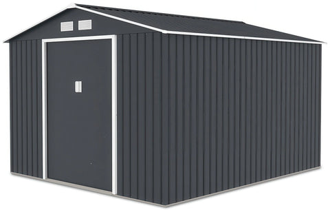 Hardmaister Gerätehaus Hudson 277x319 cm Anthrazit - Metall Geräteschuppen 8.25 m²