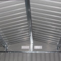 Hardmaister Gerätehaus Hudson 277 x 191 cm Anthrazit Metallschuppen mit Satteldach