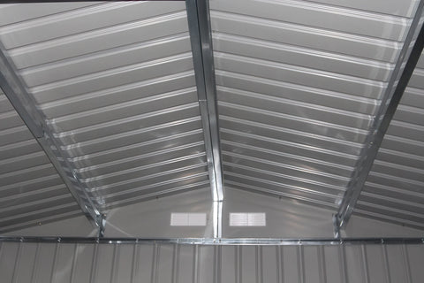 Hardmaister Gerätehaus Hudson 277 x 191 cm Anthrazit Metallschuppen mit Satteldach