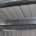 Hardmaister Metall-Gerätehaus Hudson 277 x 255 cm Anthrazit - Satteldach Gartenhaus