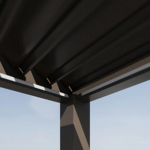 Gutroof Elektrische Pergola DELUXE PRO AUTOMATIC 3x4m LED Aluminium Taupe