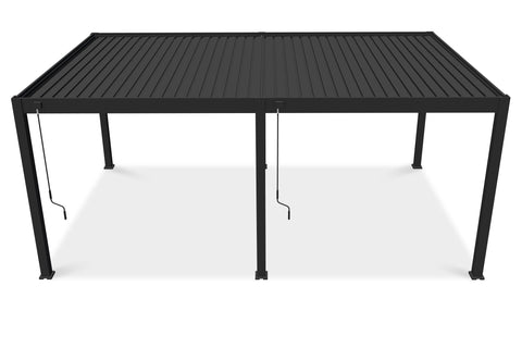 Gutroof Pergola "Deluxe" 3,6x6m - manuell, Aluminium, Anthrazit von Gutroof bei coso-home