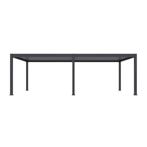 Gutroof Pergola "Deluxe Pro Automatic" 4x8m - elektrisch, LED, Anthrazit von Gutroof bei coso-home
