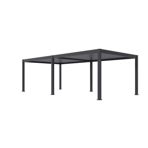 Gutroof Pergola "Deluxe Pro Automatic" 4x8m - elektrisch, LED, Anthrazit von Gutroof bei coso-home