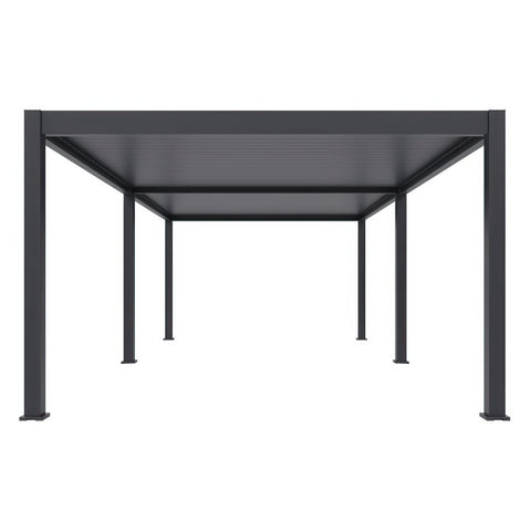 Gutroof Pergola "Deluxe Pro Automatic" 4x8m - elektrisch, LED, Anthrazit von Gutroof bei coso-home