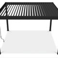 Gutroof Pergola Deluxe 3,6 x 4 m Anthrazit - Aluminium Terrassenüberdachung mit Lamellendach