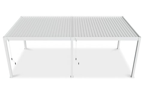 Gutroof Pergola "Deluxe" 3,6x7,2m - manuell, Aluminium, Weiß von Gutroof bei coso-home