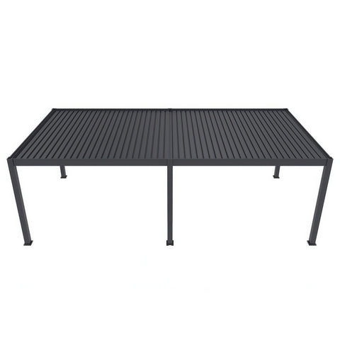 Gutroof Pergola "Deluxe Pro Automatic" 4x8m - elektrisch, LED, Anthrazit von Gutroof bei coso-home