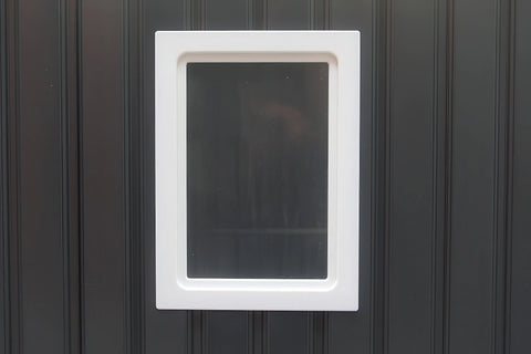 Hardmaister Gerätehaus Hudson 277 x 191 cm Anthrazit Metallschuppen mit Satteldach