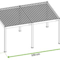 Gutroof Pergola "Deluxe Automatic" 3,6x5,3m - elektrisch, LED, Anthrazit von Gutroof bei coso-home