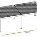 Gutroof Pergola "Deluxe Automatic" 3,6x7,2m - elektrisch, Aluminium, Anthrazit von Gutroof bei coso-home