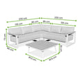 furrore Gartenlounge-Set "STELVIO CAFFE" Ecklounge Aluminium Rope - Anthrazit von furrore bei coso-home