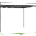 Gutroof Pergola "Deluxe" 3,6x4m - elektrisch, LED, Weiß von Gutroof bei coso-home
