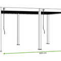 Gutroof Pergola "Deluxe" 3,6x6m - manuell, Aluminium, Anthrazit von Gutroof bei coso-home
