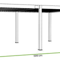 Gutroof Pergola "Deluxe Automatic" 3,6x6m - elektrisch, LED, Weiß von Gutroof bei coso-home