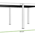 Gutroof Pergola "Deluxe" 3,6x7,2m - elektrisches Lamellendach, LED, Aluminium, Weiß von Gutroof bei coso-home