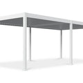 Gutroof Pergola "Deluxe" 3,6x7,2m - elektrisches Lamellendach, LED, Aluminium, Weiß von Gutroof bei coso-home
