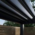 Gutroof Pergola "Deluxe" 3,6x6m - manuell, Aluminium, Anthrazit von Gutroof bei coso-home