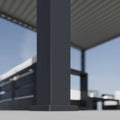 Gutroof Pergola "Deluxe Pro Automatic" 4x8m - elektrisch, LED, Anthrazit von Gutroof bei coso-home
