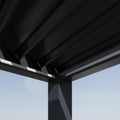 Gutroof Pergola "Deluxe Pro Automatic" 4x8m - elektrisch, LED, Anthrazit von Gutroof bei coso-home