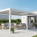 Gutroof Pergola "Deluxe Automatic" 3,6x6m - elektrisch, LED, Weiß von Gutroof bei coso-home